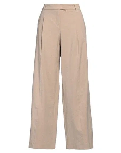 Seductive Woman Pants Beige Size 8 Linen, Polyester, Viscose, Elastane