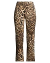 Seductive Woman Pants Beige Size 8 Polyester, Elastane In Brown