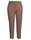 Seductive Woman Pants Brown Size 8 Polyester, Viscose, Wool, Elastane In Brown