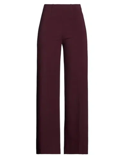 Seductive Woman Pants Burgundy Size 2 Viscose, Polyamide, Elastane