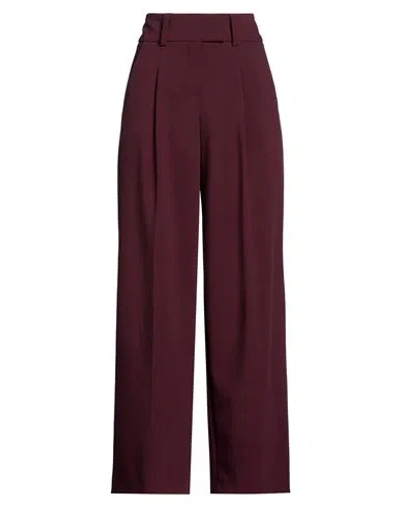 Seductive Woman Pants Burgundy Size 4 Polyester, Viscose, Elastane In Purple