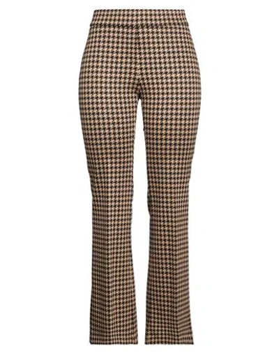 Seductive Woman Pants Camel Size 10 Viscose, Polyamide, Elastane In Brown