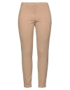 Seductive Woman Pants Camel Size 12 Polyester, Viscose, Cotton, Elastane In Beige
