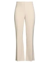 Seductive Woman Pants Cream Size 12 Polyester, Elastane In White