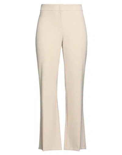 Seductive Woman Pants Cream Size 12 Polyester, Elastane