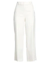 Seductive Woman Pants Cream Size 12 Polyester, Viscose, Elastane In White