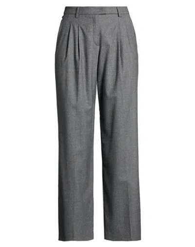 Seductive Woman Pants Grey Size 14 Wool, Polyester, Viscose, Elastane In Gray
