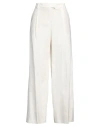 Seductive Woman Pants Ivory Size 8 Linen, Polyester, Viscose, Elastane In White