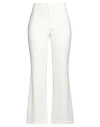 Seductive Woman Pants Ivory Size 12 Polyester, Elastane In White