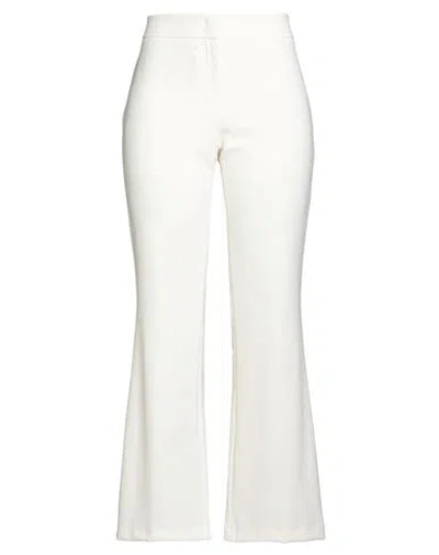 Seductive Woman Pants Ivory Size 12 Polyester, Elastane
