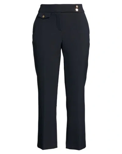 Seductive Woman Pants Midnight Blue Size 14 Polyester, Viscose, Cotton, Elastane In Black