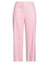 Seductive Woman Pants Pink Size 16 Linen, Polyester, Viscose, Elastane