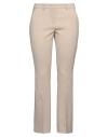 Seductive Woman Pants Sand Size 10 Polyester, Viscose, Cotton, Elastane In Beige