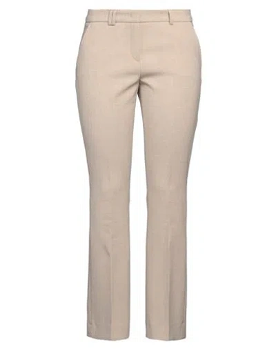 Seductive Woman Pants Sand Size 10 Polyester, Viscose, Cotton, Elastane In Beige