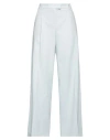 Seductive Woman Pants Sky Blue Size 10 Linen, Polyester, Viscose, Elastane