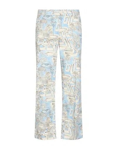 Seductive Woman Pants Sky Blue Size 12 Cotton, Elastane