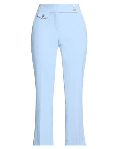 Seductive Woman Pants Sky Blue Size 8 Polyester, Viscose, Elastane