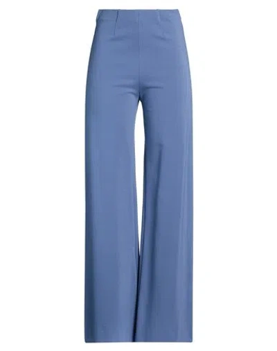 Seductive Woman Pants Slate Blue Size 4 Viscose, Polyamide, Elastane