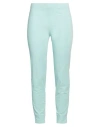 SEDUCTIVE SEDUCTIVE WOMAN PANTS TURQUOISE SIZE 4 POLYAMIDE, COTTON, ELASTANE