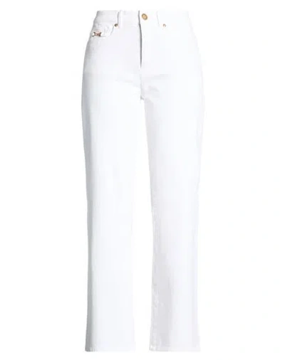 Seductive Woman Pants White Size 8 Cotton, Lyocell, Polyester, Elastane
