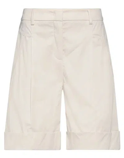 Seductive Woman Shorts & Bermuda Shorts Beige Size 2 Cotton, Elastane