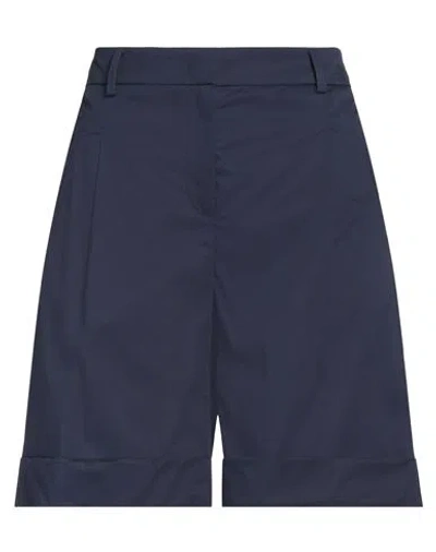 Seductive Woman Shorts & Bermuda Shorts Midnight Blue Size 6 Cotton, Elastane