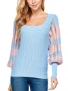 See And Be Seen A Run For Its' Money Blouse In Blue