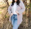 See And Be Seen Annette Open-front Cardigan In Brown In Brown