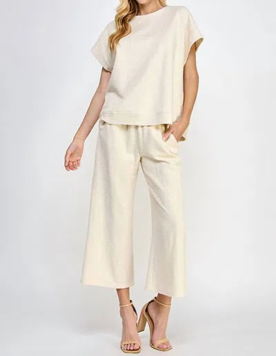 See And Be Seen Been There Top In Cream In Beige
