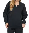 See And Be Seen Black Textured Jogger Set In Black