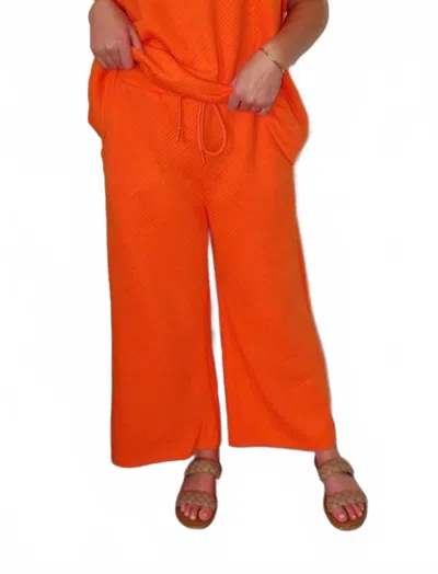 See And Be Seen Rae Lounge Pants In Orange In Multi