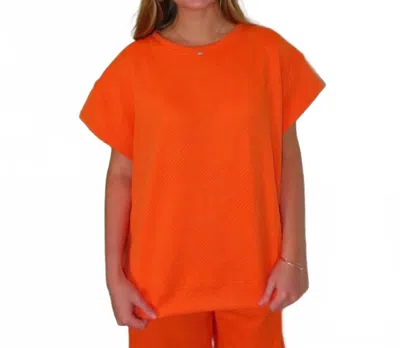 See And Be Seen Rae Lounge Top In Orange