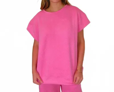 See And Be Seen Rae Lounge Top In Pink