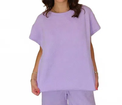 See And Be Seen Rae Lounge Top In Purple