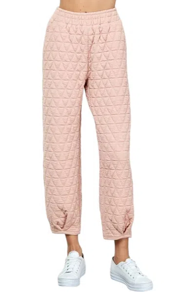 See And Be Seen Where Are You Jogger Pants In Blush In Gold