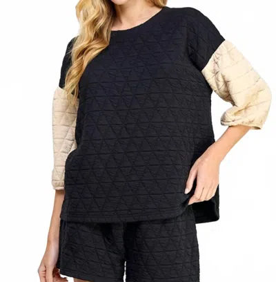 See And Be Seen Women's Paloma Puff Sleeve Set In Black