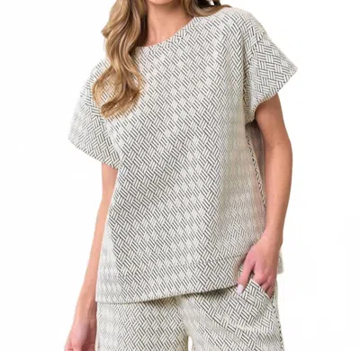 See And Be Seen Women's Terri Textured Set In Grey In Gray