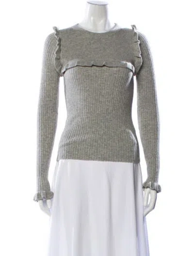 Pre-owned See By Chloé Alpaca Crew Neck Sweater In Gray