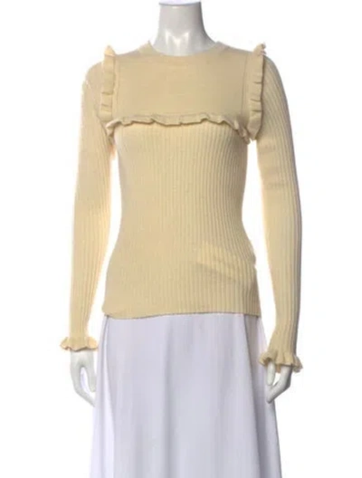 Pre-owned See By Chloé Alpaca Crew Neck Sweater In Neutrals