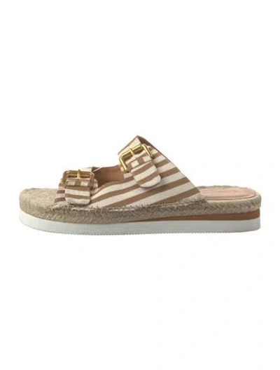 Pre-owned See By Chloé Animal Print Espadrilles In Neutral