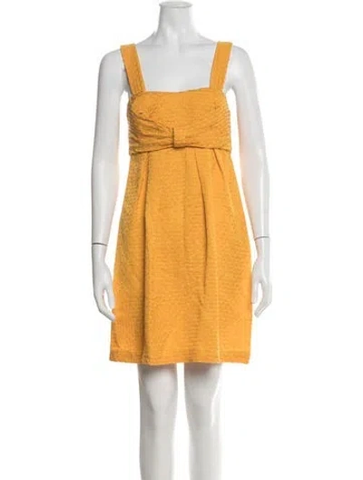Pre-owned See By Chloé Animal Print Mini Dress In Neutral