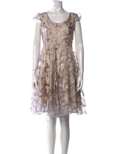 Pre-owned See By Chloé Animal Print Mini Dress In Neutrals