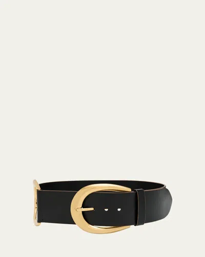 See By Chloé Anita Leather Belt In Black