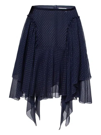 Pre-owned See By Chloé Asymmetric-hem Polka-dot Skirt