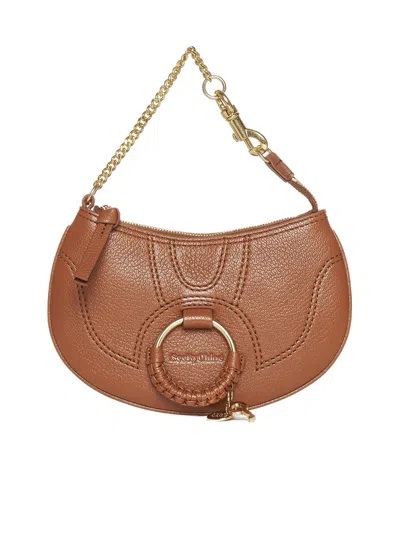 See By Chloé Hana Leather Shoulder Bag In Brown