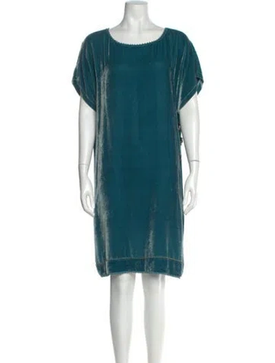 Pre-owned See By Chloé Bateau Neckline Knee-length Dress In Blue