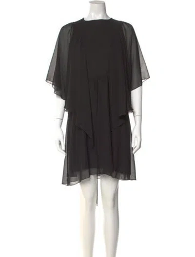 Pre-owned See By Chloé Bateau Neckline Mini Dress In Black