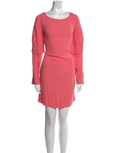 Pre-owned See By Chloé Bateau Neckline Mini Dress In Pink