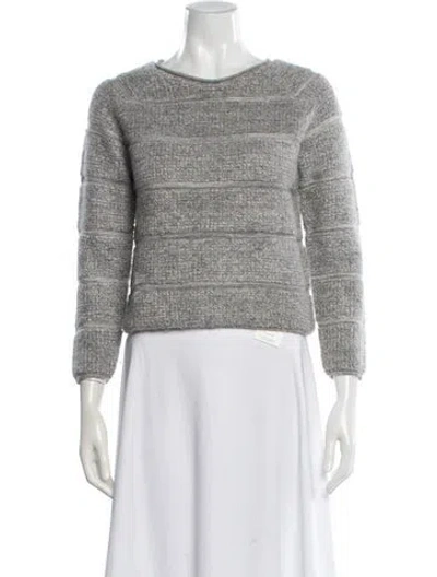 Pre-owned See By Chloé Bateau Neckline Sweater In Gray