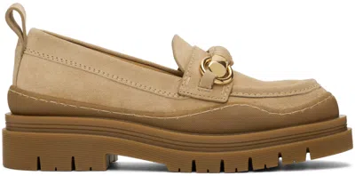 See By Chloé Beige Lylia Loafers In 270 Light Beige